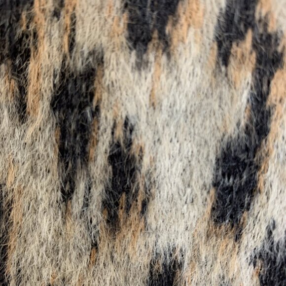 Maurices Womens M NEW Faux Fur Coat Jacket Blazer Animal Print Mobwife Old Money - Picture 8 of 15